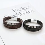 Verfijnde Gevlochten Leren Armband - Voor de Stijlvolle Man