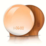 Halo Light Digitale Wekker – Zonsopgang Wecker met USB Voeding en Dubbelen Alarmfunctie