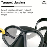 Tempered Duikmasker met Opbergcase - Duik Bril met Anti-Fog en Camerabevestiging