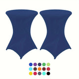 Stretchy Cocktail Tafelhoes - Effen Kleur, Ideaal voor Feesten en Evenementen