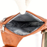 Vintage Kunstleren Crossbody Tas – Verstelbare Riem met Gespsluiting