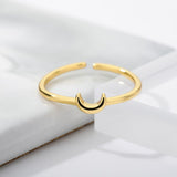 Minimalistische Halve Maan Ring - Nova
