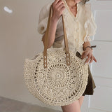 SunWave Ronde Stro Schoudertas – Casual en Luchtig