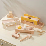 Motorische Kogelbaan van Hout met Hamer en Auto – Speelplezier