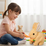 CARROTTAIL – Elektrische Pluchehaas die loopt, wiebelt en met zijn staart kwispelt