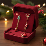 SPARKDROP – Charmante kerstman kwast oorbellen voor een feestelijke feeststijl