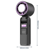 HandyFan Pro - Draagbare Opvouwbare Ventilator met Digitale Weergave en 4000mAh Batterij