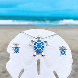 Ocean Wonder Schildpad Set met Ketting en Oorbellen – Mila