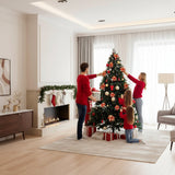 GLOWPETAL – 14,5 cm grote glinsterende kerstbloemen in Roze, Rood en Goud