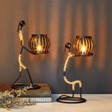 Rustieke Lantaarnfiguren Kaarsenhouders - Stijlvolle Sfeerverlichting