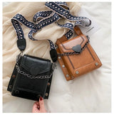 Retro Bag | Stijlvolle vierkante compacte schoudertas