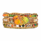 Hamsa-Wickelarmband met Amazonietsteen – Zahara