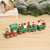 NORTHLINE – Feestelijke Trein Kerstdecoratie van Hout en Kunststof