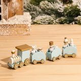 NORTHLINE – Feestelijke Trein Kerstdecoratie van Hout en Kunststof