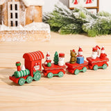 NORTHLINE – Feestelijke Trein Kerstdecoratie van Hout en Kunststof