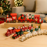 NORTHLINE – Feestelijke Trein Kerstdecoratie van Hout en Kunststof