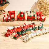 NORTHLINE – Feestelijke Trein Kerstdecoratie van Hout en Kunststof