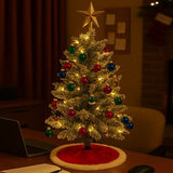 JOLLYBRIGHT – Vooraf gemaakte tafelkerstboom (60 cm) met compleet ornamentenpakket