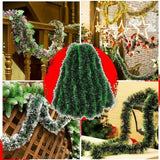 TREELINE – Premium Groene Decoratietape voor Kransen en Kerstboomdecoratie