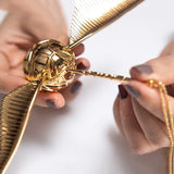 Gouden Vleugel Orb Ring Doos – Luxe Verplaatsbare Sieradenkoffer