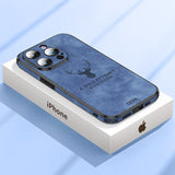 Luxe Hirschleder iPhone Hoes - Veltro