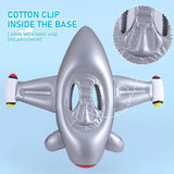 Opblaasbare Vliegtuig Zwemring voor Baby’s – Waterspeelgoed met Stuurwiel voor Zomerplezier