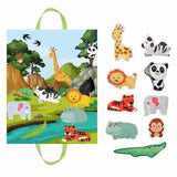 Zachte Verkeersvriendjes - Speelgoedset met Opvouwbare Speelmat