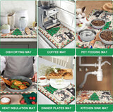 SNOWMATIQ – Kerstkeukenmat voor Drogen & Decoreren