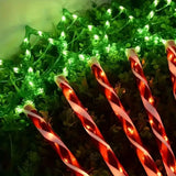 Set van 5 Zonne-Energie Kerstboomlichten - Vrolijke Buitenverlichting voor de Feestdagen