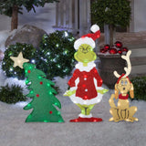 Grinch Kerstdecoratie - Vrolijke Tuinverlichting voor de Feestdagen
