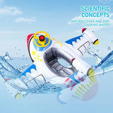 Opblaasbare Vliegtuig Zwemring voor Baby’s – Waterspeelgoed met Stuurwiel voor Zomerplezier