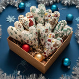 JOYSEW – DIY-Stikset voor hartvormige kerstdecoraties met stof, draad en naalden