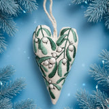 JOYSEW – DIY-Stikset voor hartvormige kerstdecoraties met stof, draad en naalden