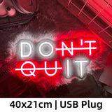 Inspirerende Neon Sign - "GEEN OPGEVEN" Verlichting