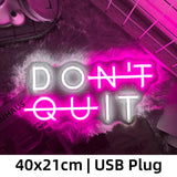 Inspirerende Neon Sign - "GEEN OPGEVEN" Verlichting