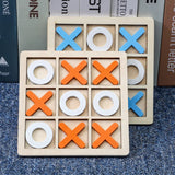 Houten Tic Tac Toe Spel - Plezier & Strategie