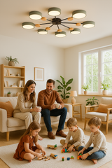 Scandinavische Plafondlamp – Vertakt Design, Stijlvol & Duurzaam met LED-technologie