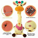 JIRAGROOVY – Spreek- en Dansende Muziekgiraffe Pluche voor Kinderen