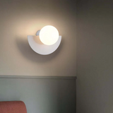 Metallische Halve Maan Wandlamp - LunaMetal