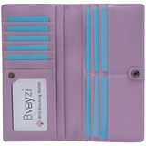 Ultra-dunne RFID-blokkerende leren kaartenportemonnee – Renée