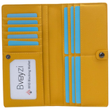 Ultra-dunne RFID-blokkerende leren kaartenportemonnee – Renée