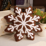 SNOWYCOZY – Zachte winter-sneeuwvlok kussen voor door Kerstmis geïnspireerde woningdecoratie