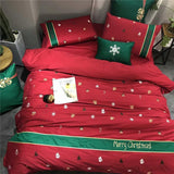 ARCTICTHREAD – Kerstbedlinnen set van 100% Egyptisch katoen met coole percale stof