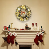 BELLORA – Klassieke LED-kerstkrans met bellen en gouden glans