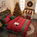 ARCTICTHREAD – Kerstbedlinnen set van 100% Egyptisch katoen met coole percale stof