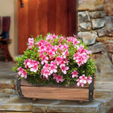 Vintage Houten Bloembak Set – Stoere Eyecatcher voor Binnen en Buiten