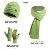 Vrolijke Winterset - Muts, Sjaal en Handschoenen voor Koppels