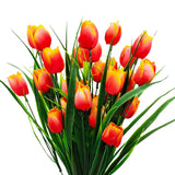 Set van 6 Bundels Kunst Tulpen – UV-bestendig en Realistisch voor Tuin- en Interieurdecoratie