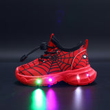 SpinnenWeb LED Sneakers - Stralende Avonturen voor Kinderen