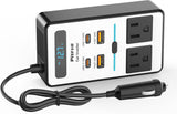 200W Auto-omvormer – DC 12V naar 220V AC met USB-C & Snelladen functie